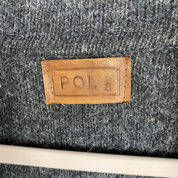 POL by Anthropologie Long rabbit hair Blend Cardigan Gray Womens Small Lagenlook - Picture 3 of 9